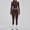 Coffee, variant on Womens Two Piece Tracksuit Set Long Sleeve Zipper Jacket with Athletic High Waist Leggings Workout Outfit