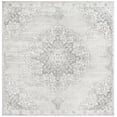 thumbnail image 6 of SAFAVIEH Brentwood Dimitri Floral Bordered Area Rug, 9' x 9' Square, Grey/Ivory, 6 of 9