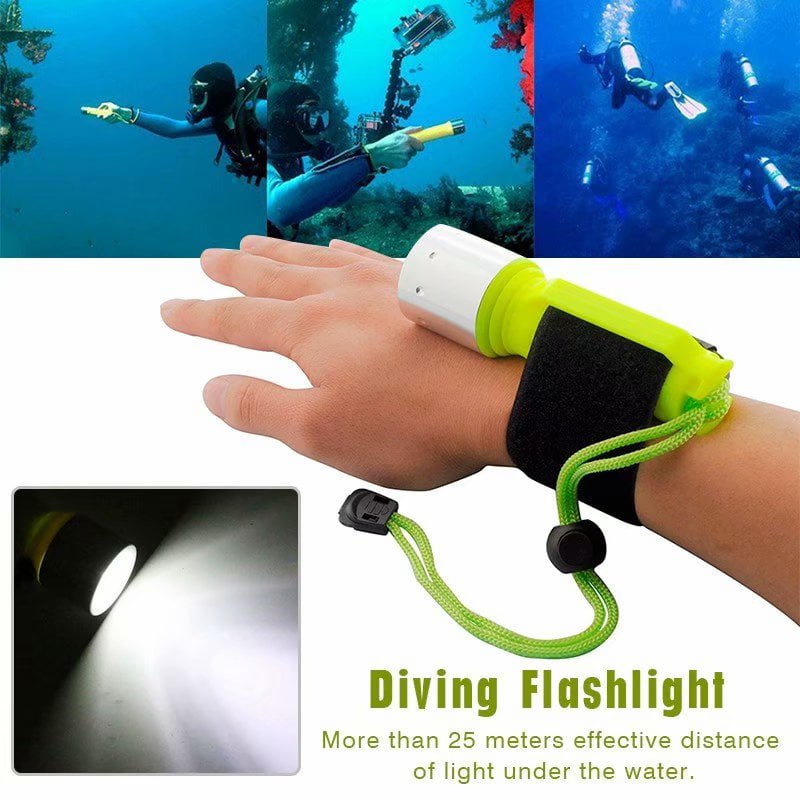 10000LM 3x XM-L T6 LED Professional Scuba Diving Flashlight Underwater 100m Lamp 