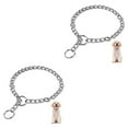 thumbnail image 2 of Transemion Dog Chain Collars Lightweight And Durable Metal Collar For Smooth Pet Walking Appropriate Size 2Set, 2 of 6
