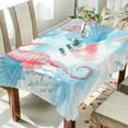 thumbnail image 4 of GZHJMY Cute Seahorse Rectangle Tablecloth, Waterproof Stain Wrinkle Resistant Washable Polyester Table Cover for Picnic Dinner Holiday Kitchen Party Decor, 60 x 90 in Home Decor, 4 of 7
