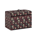 thumbnail image 2 of HELLHERO Sewing Machine Cover with Top Handle and Side Essentials Pockets Washable Protective Skull and Rose Tote, 2 of 8