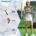 thumbnail image 6 of Yuyamidu Cow Print Golf Tops Women Aztec Tribal Golf Shirts Breathable Long Sleeve Tennis Shirt Workout Running Athletic Activewear Size L, 6 of 8