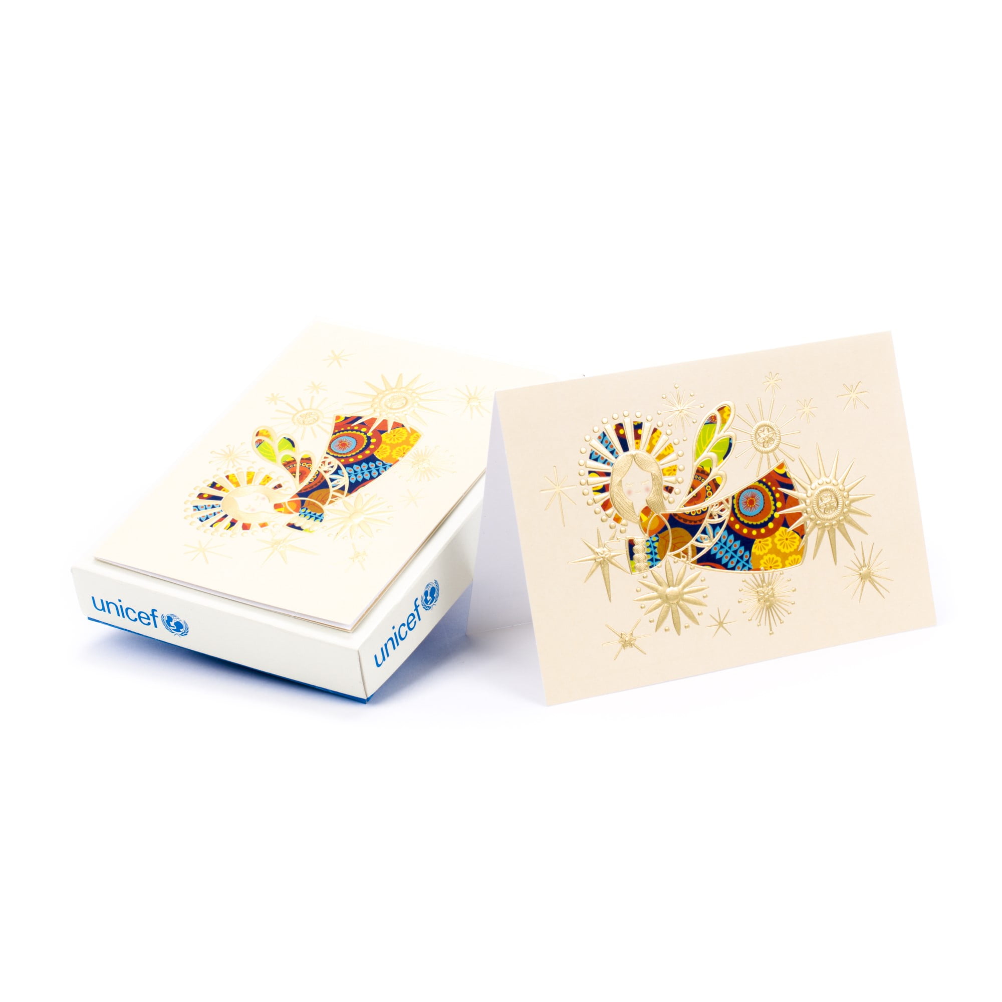 Hallmark UNICEF Colorful Angel Christmas Boxed Greeting Cards, Cards 12 ...