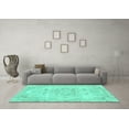 thumbnail image 3 of Ahgly Company Indoor Rectangle Abstract Turquoise Blue Modern Area Rugs, 4' x 6', 3 of 4