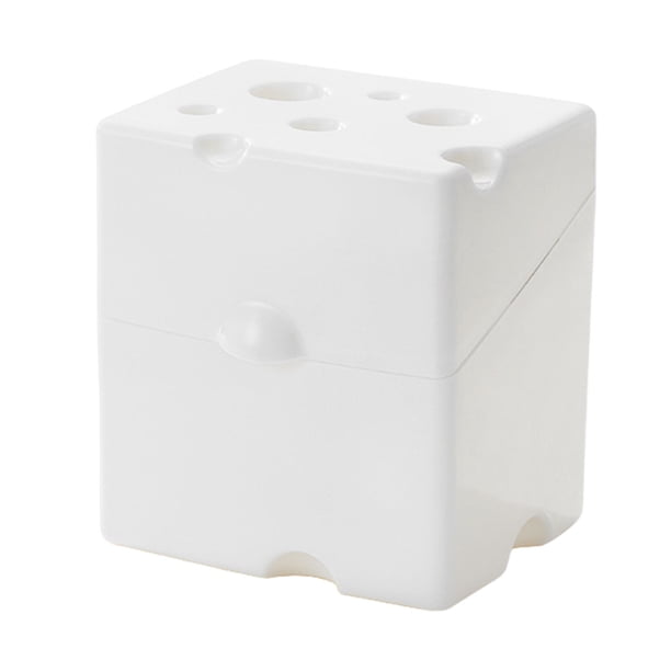 Caja de mantenimiento fresco Naiovety en forma de queso para almacenamiento en refrigerador blanco
