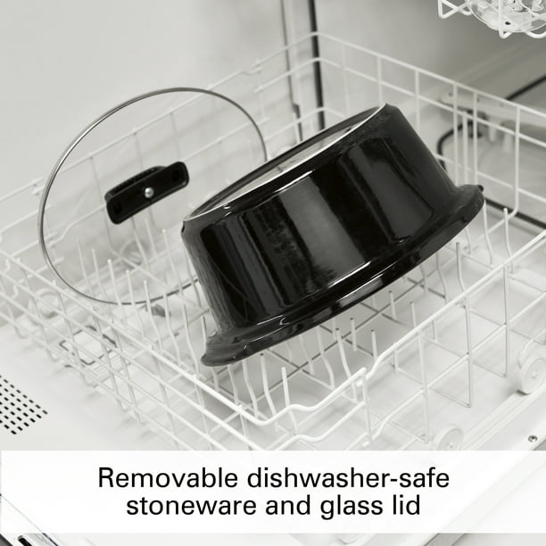 Hamilton Beach Slow Cooker, Large Capacity, Serves 7+, 6 Quarts, Silver