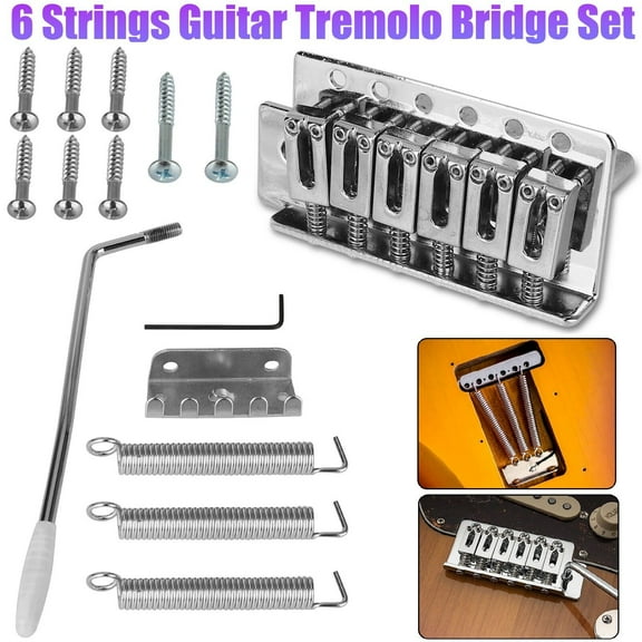 Electric Guitar Tremolo Bridge Set for Fender Stratocaster /Squier /Strat Style