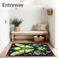 thumbnail image 3 of ODIKA 5'x7' Machine Washable Non-Slip Area Rug, Moth Celestial Design High Traffic Rug, Green, 83232, 3 of 7
