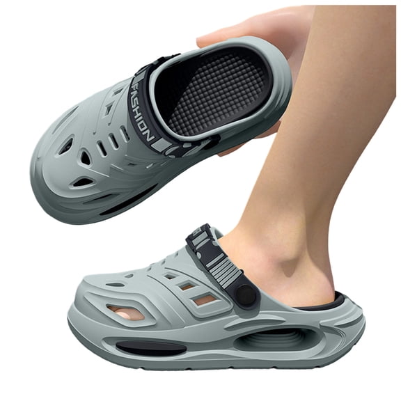 Slip On Shoes for Men Hands Free Men's and Women's Summer Sneakers Non-slip Thick Sole Hollow Breathable Slides Garden Sandals