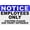 Warning Sign 4, variant on Notice Employees Only Visitors Please Use Front Entrance Sign 8"x12" Aluminum Tin Warning, For Home Outdoor Garden, Employee Visitor Entrance Marker