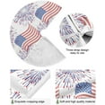 thumbnail image 2 of GZHJMY American Flag Christmas Tree Skirt Home Decoration Large Round Christmas Tree Skirt for Holiday Party Home Christmas Day Ornaments, 35.4", 2 of 6