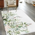 thumbnail image 4 of 3x5 Area Rugs, Sage Green Eucalyptus Non-Skid Rubber Backing Large Rectangle Rugs - Living Room Bedroom Home Office, Aesthetics Floral Farm Foliage Indoor Floor Mat Carpets Washable Rug, 4 of 9