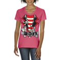 thumbnail image 1 of Pirate Costume T-Shirt Pirate  Womens Shirts V-neck, 1 of 4