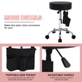thumbnail image 2 of Dkelincs Salon Chairs Swivel Salon Stool Chair Hair Stylist Chair Adjustable Drafting Stool with PU Leather Cushioned Massage Spa Stool for Women Men, Black, 2 of 7