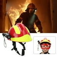thumbnail image 5 of Casco de rescate Cascos de seguridad de rescate duraderos Casco de protección de bombero anti-impacto con faro y gafas, 5 of 5