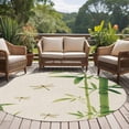 thumbnail image 4 of Green Botanical Round Area Rug 7Ft Washable Circle Rugs for Dorm Laundry Room, Farmhouse Dragonfly Non-Slip Carpet Floor Mats Indoor Outdoor Carpet Runner Aesthetic Home Decor, 4 of 8