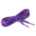 thumbnail image 2 of INSPIRE CHIC Unisex 2 Pairs Half Round Oval Shoelaces for Boots Athletic Sneakers Dark Purple 160 cm/63", 2 of 4