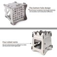 thumbnail image 2 of 304 Stainless Steel Wood Stove Camping Foldable Backpacking Stove, 2 of 5