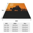 thumbnail image 3 of Lsque tractor cultivating the land Pattern Fuzzy Fleece Throw Blanket Extra Large,Super Soft,Fluffy and Warm Blankets for Couch,Bed,All Season Use-60"x50", 3 of 7