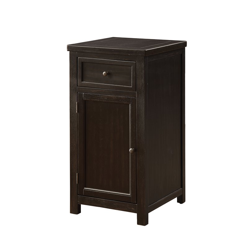 Furniture Of America Tanner Transitional Side Table In Antique Black Walmart Canada