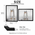 thumbnail image 3 of Young Poong 16 x 24 in Wood Picture Frame, Wall Hanging Poster Frame, Black, 3 of 9
