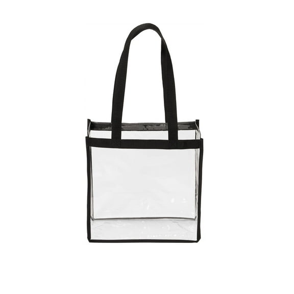 Port Authority Adult Female Clear Tote Clear/Black One Size Fits All