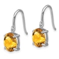 thumbnail image 2 of Auriga Fine Jewelry 925 Sterling Silver Rh-plated Citrine Wire Dangle Earrings for Women, 2 of 6