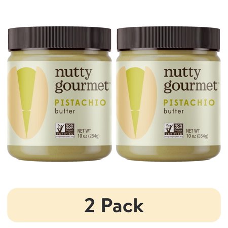 (2 pack) The Nutty Gourmet Pistachio Butter, 10 oz