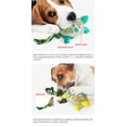 thumbnail image 4 of Dog Chew Toy, Colorful Turtle Dog Multifunctional Cheek Stick for Medium Large Dog, Dog Toothbrush Natural Rubber Durable Toy with Rope(light blue version(yellow) Y087, 4 of 6