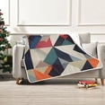 thumbnail image 7 of Yayeee Throw Blanket for Couch Soft Warm 50" x 60" Sofa Chair Bed Decoration, Geometric Pattern, 7 of 7