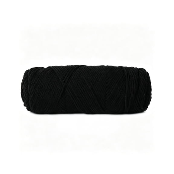 XOAIHY Chunky Yarn, 8-Ply 90g 40m, 100% Polyester, for Knitting and Crochet, Black