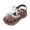 Brown, variant on JnBQdnc Girls Sandals,Summer Sandal Sale Girls Sandals Summer Baby Wrap Head Sandals Soft Bottom Hundreds Of Children Hollowed Out Princess Shoes