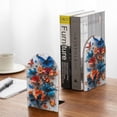 thumbnail image 5 of KLL 3D Butterfly Print Wood Book Ends for Shelves,1 Pair Wood Bookends Book Holder Stand Decorative, Book Stoppers for Heavy Duty Books CD File Video Games, 5 of 8