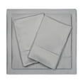 thumbnail image 4 of Trident 4-Piece Full Sheet Set, 400 TC, 100% Egyptian Cotton Bed Sheets w/ Pillowcases, Silver, 4 of 10