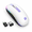 Ivory White, variant on Wireless Optical Mouse With Black-Transparent Nose, 2.4G Rechargeable For Laptop, Desktop, Tablet