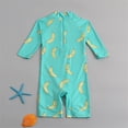 thumbnail image 4 of Odeerbi 6M-2Y Traje de Baño de Manga Larga Con Gorro de Baño Para Niñas Y Niños Traje de Baño de Entrenamiento de Surf de Una Pieza, 4 of 5