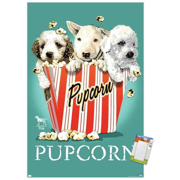 Jim Baldwin - Pupcorn Wall Poster, 14.725" x 22.375"