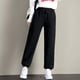 thumbnail image 3 of Pantalones casuales cálidos para mujeres, pantalones de chándal forrados de vellón de invierno para niñas, pantalones de chándal térmicos gruesos L, 3 of 9