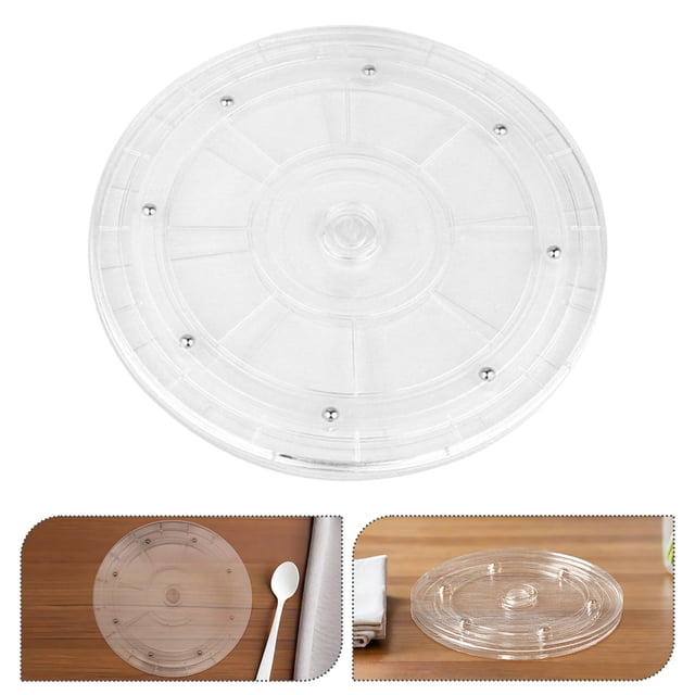 unbranded Turntable Rotatorio Transparente De Calidad Para Especias Y Almacenamiento En Cocina