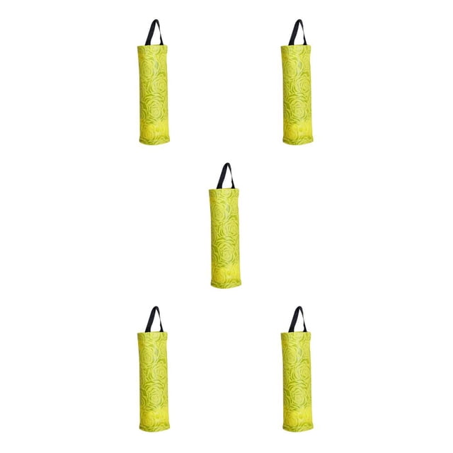 Wosthever Dispensador de bolsas de comestibles Soporte de almacenamiento colgante Organizador para el hogar Amarillo Type2 NO2
