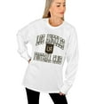thumbnail image 2 of Women's Gameday Couture  White LAFC Oversized Long Sleeve T-Shirt, 2 of 5