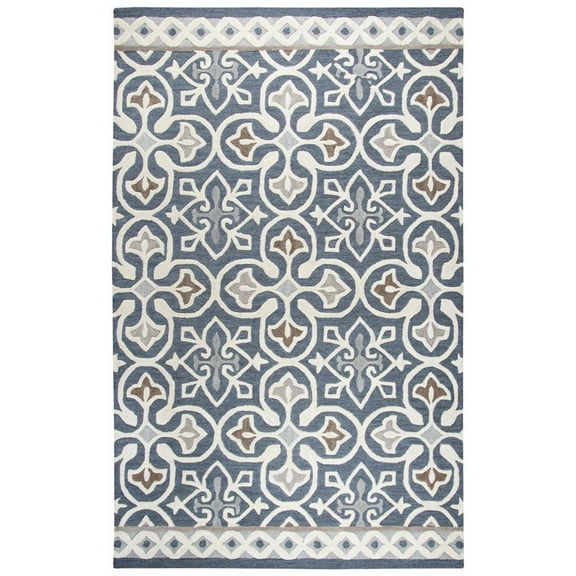 Alora Decor Lavine 8' x 10' Blue/Gray/Natural/Taupe/Gray Hand-Tufted Area Rug