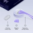 thumbnail image 5 of Billie Women’s Razor Kit - 1 Handle + 2 x 5-Blade Refills + Magnetic Holder - Moonbeam, 5 of 11