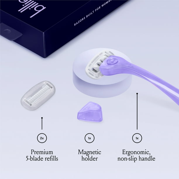 Billie Women's Razor Kit - 1 Handle + 2 x 5-Blade Refills +