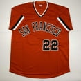 thumbnail image 3 of Autographed/Signed Jack Clark The Ripper San Francisco Orange Baseball Jersey JSA COA, 3 of 3