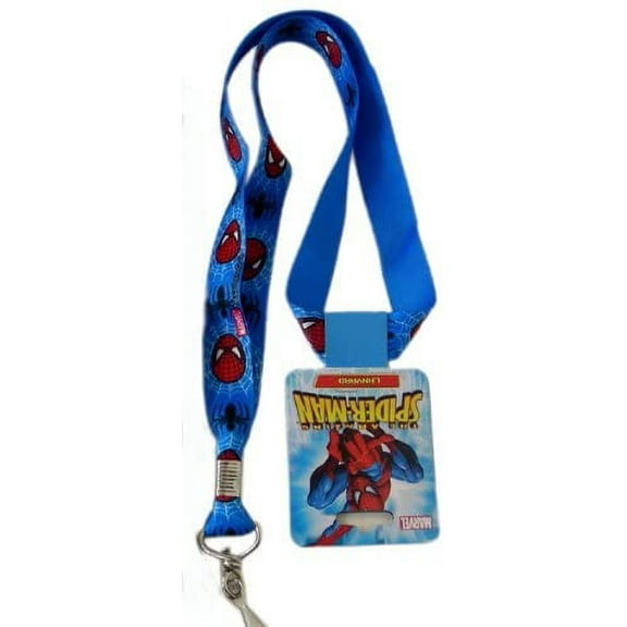 Marvel Spiderman 2pc Lanyards - Spiderman Lanyards - Blue
