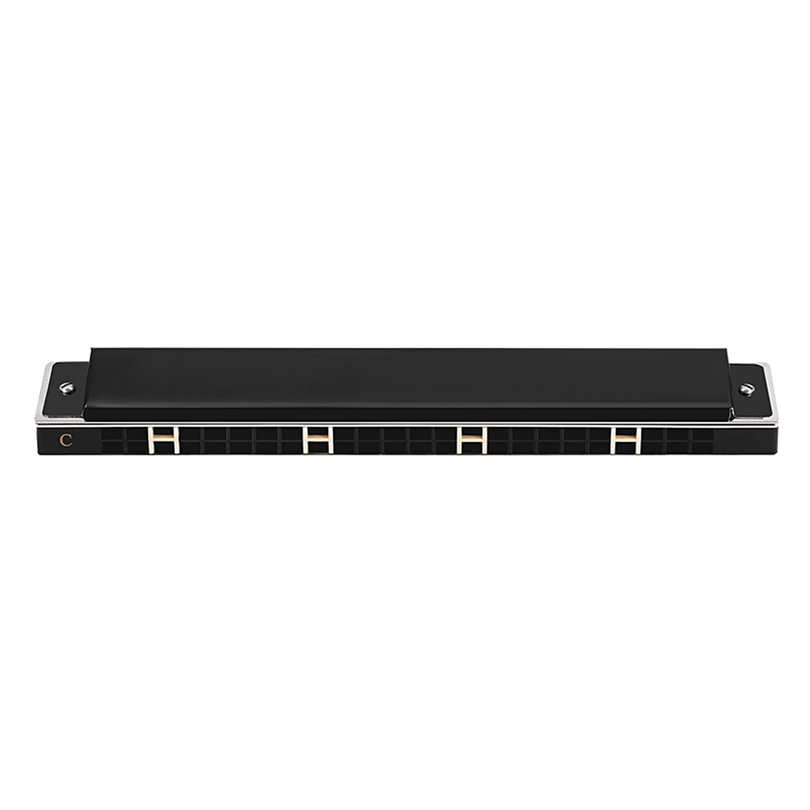 HGYCPP 24-Hole Tremolo Harmonica Performance Competition Mouth Organ with Hard for Case, for Key of C for Beginners & Adults