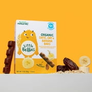 Little Bellies Organic Date, Oat & Banana Bars, 3 oz, Toddler Snacks, 6 Pack