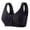 07# Black, variant on Bras for Women Floral Plus Size Bra Wireless Front Closure Bras for Senior Polka Dots Comfort Tshirt Bra White 46